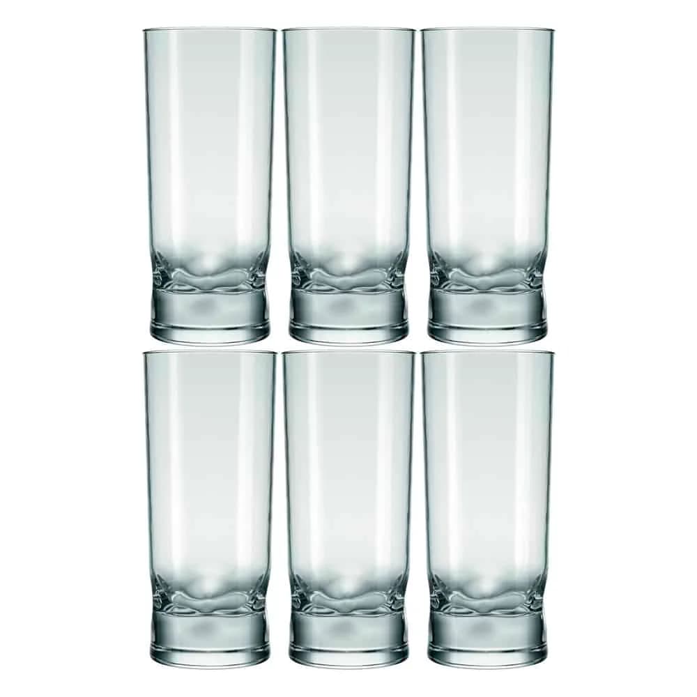 Vaso Vidrio Refresco Nadir 310 Ml Amassadinho X6 Unid.