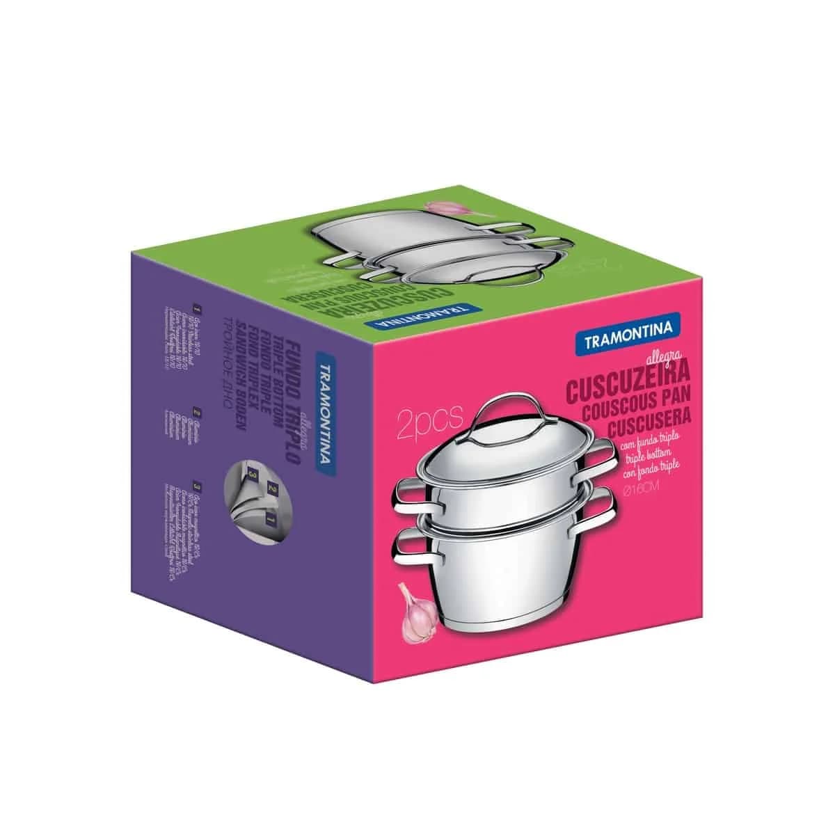 Olla Con Vaporera Tramontina Induccion Allegra 1,5 Lts — miniatura 2