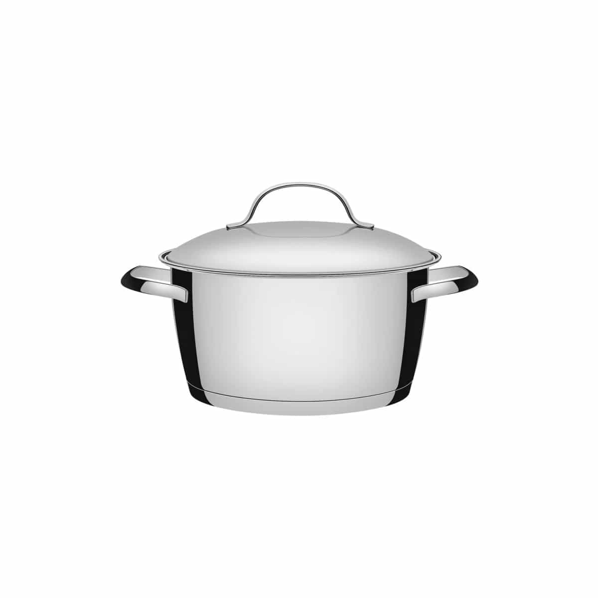 Cacerola profunda Tramontina Allegra de acero inoxidable triple fondo 20 cm 3.1 L para inducción