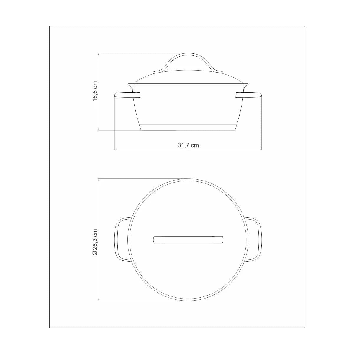 Olla Induccion Tramontina 24 Cm 4.2 Litros Allegra — miniatura 3