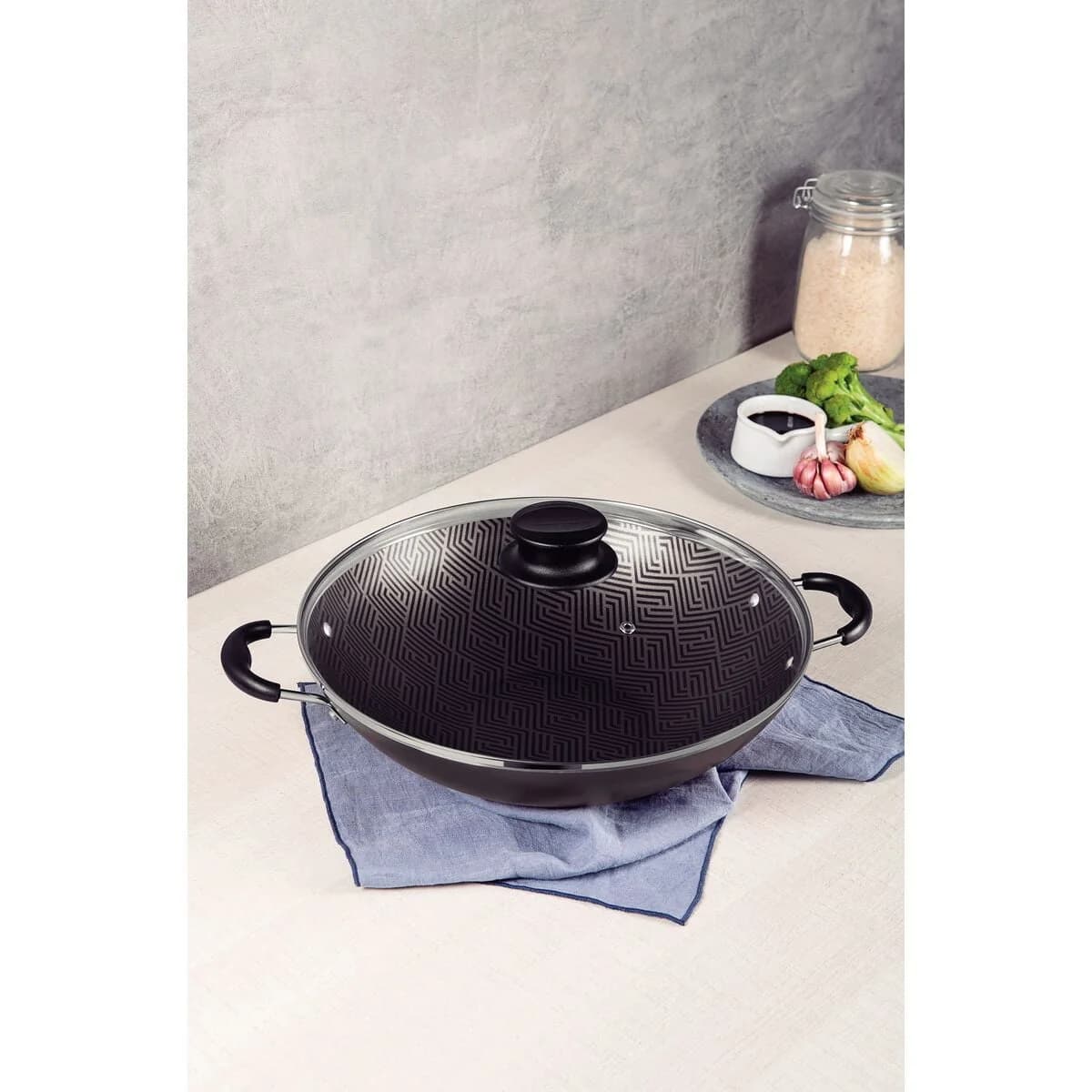 Sarten Wok Tramontina Antiadherente 32 Cm Paris — miniatura 5