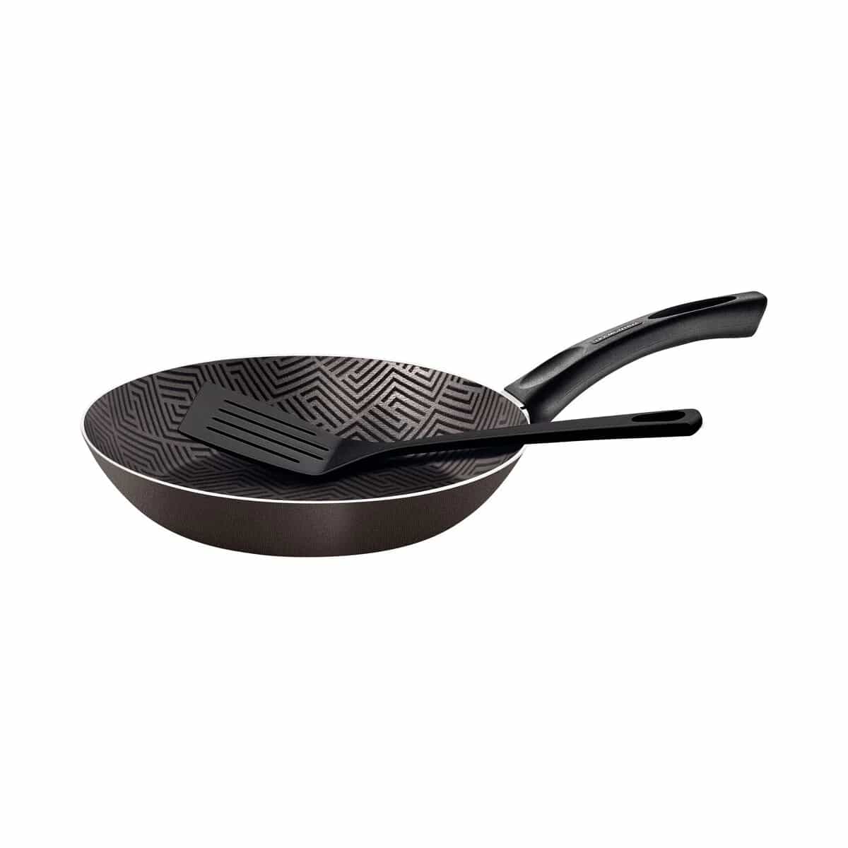 Sartén Tramontina Paris antiadherente 26 cm 1.8 L con espátula color gris