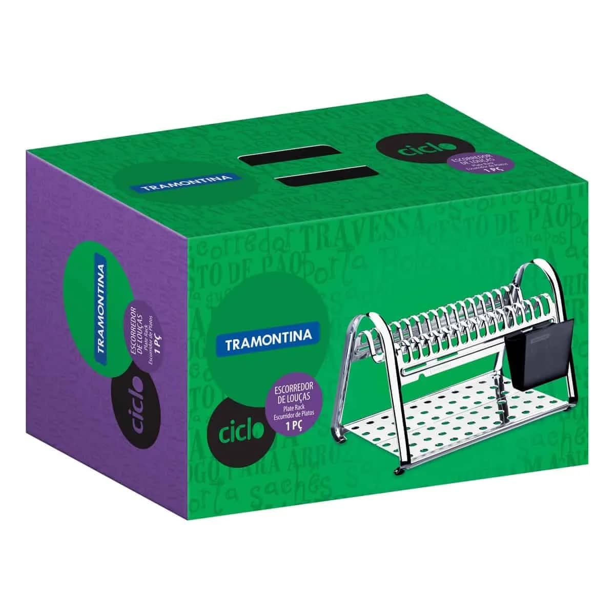 Escurridor Tramontina Vajilla Platos Vasos Cocina — miniatura 2