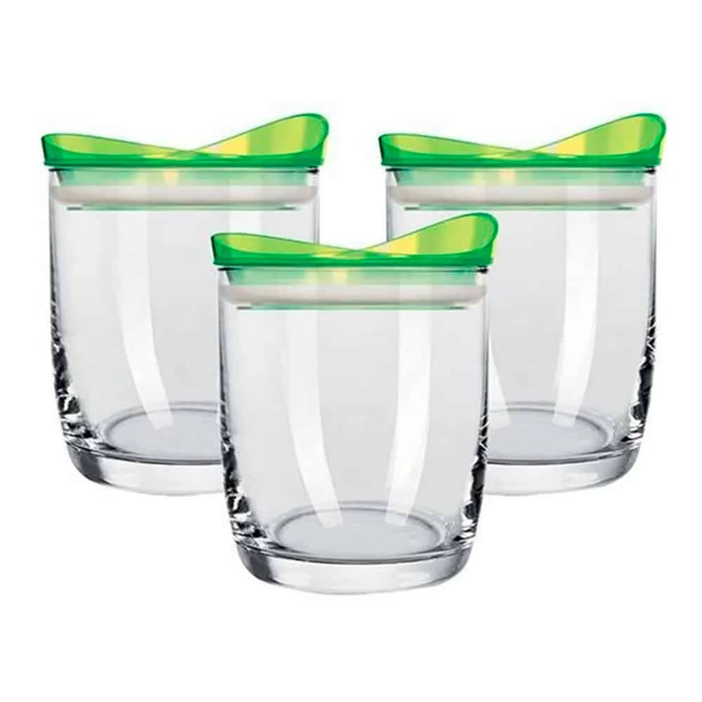 Frasco Vidrio Tarro 700 Ml Tapa Plastica Colorex — miniatura 2