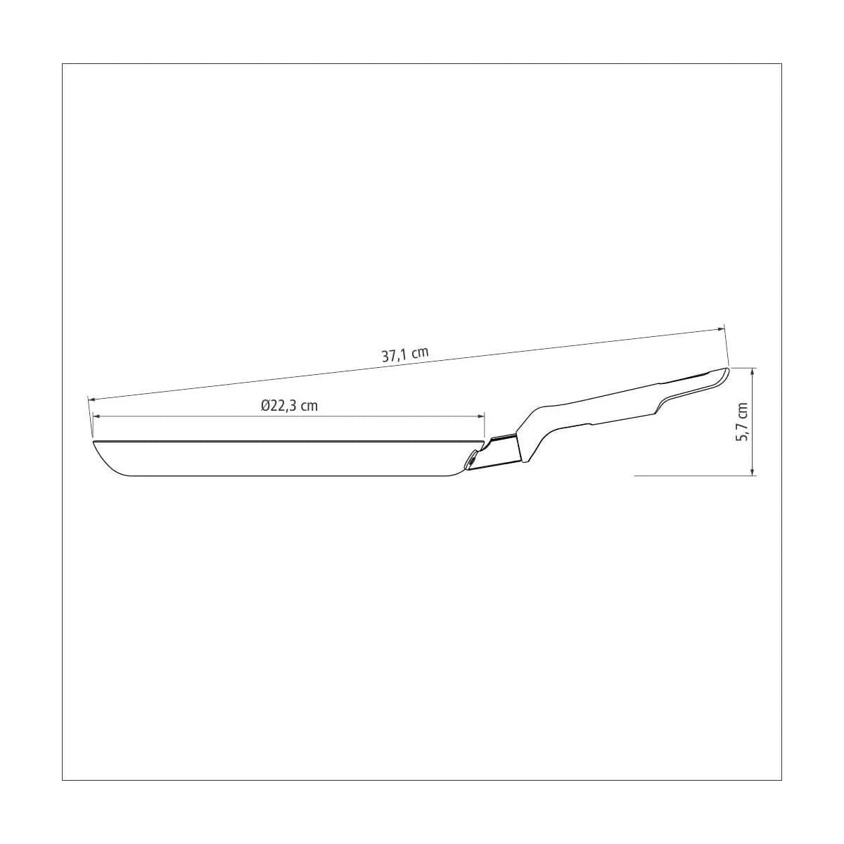 Sarten Panquequera Tramontina Antiadherente 22 Cm Loreto — miniatura 3