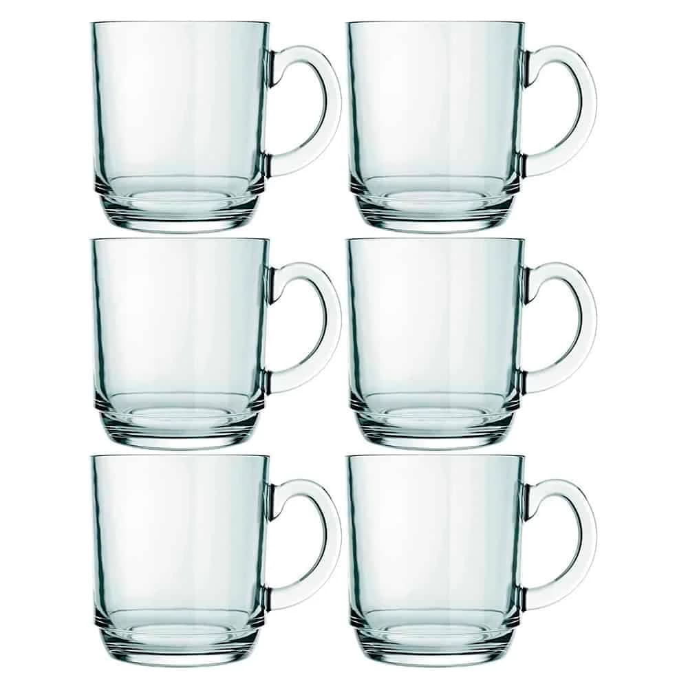 Jarro Vidrio Mug Nadir 300 Ml Diamante X6 Unid. — imagen 1 de 2
