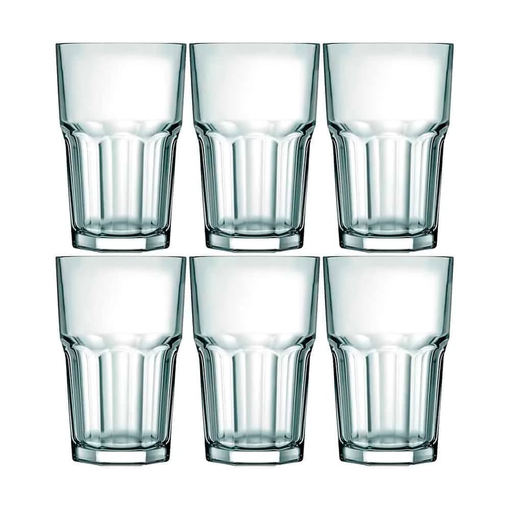 Vaso Vidrio Refresco Nadir 520 Ml Bristol X6 Unid.