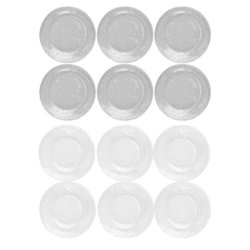 Juego De Platos Duralex Vajilla 12 Piezas Hondo Llano Acqua — imagen 1 de 2