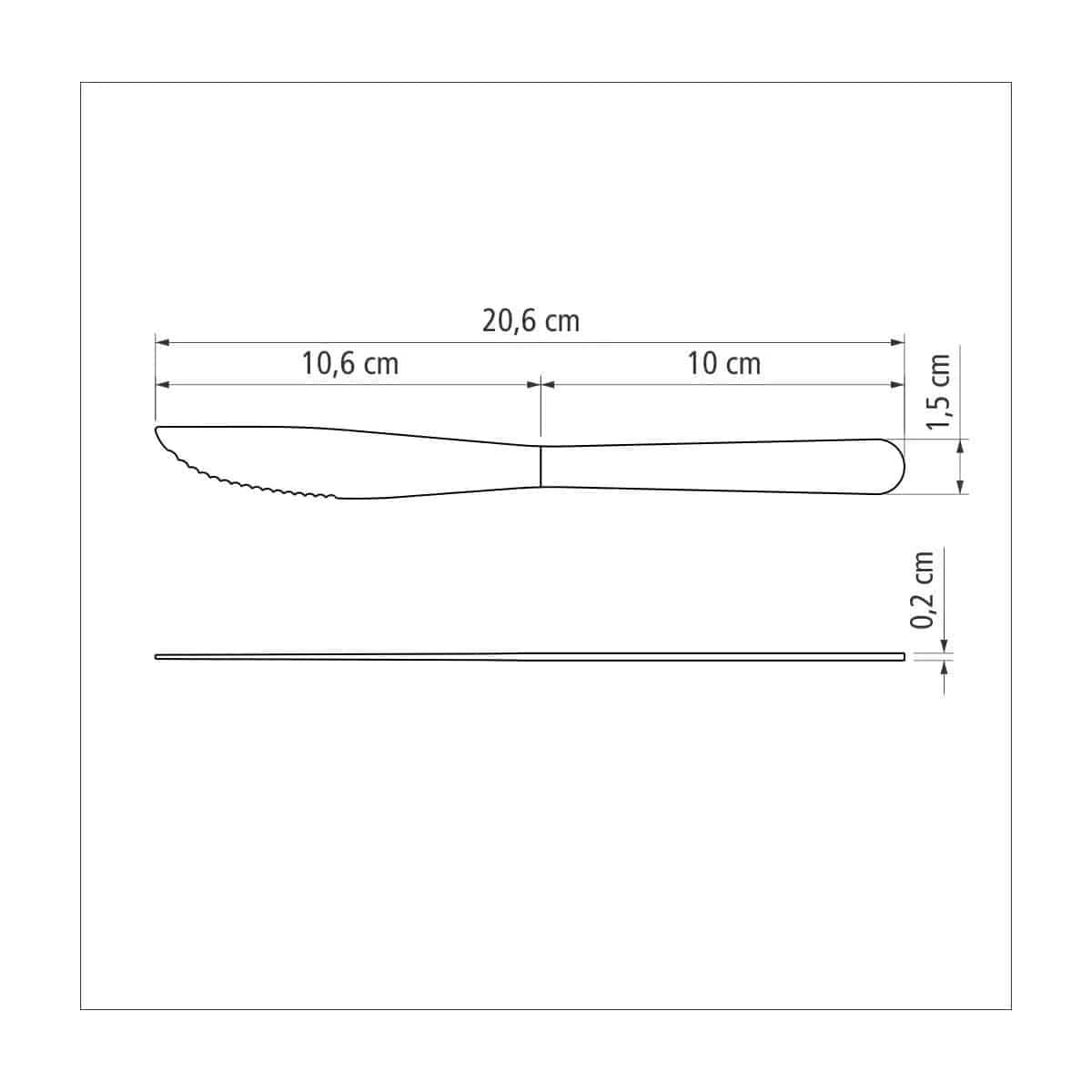 Cuchillo Asado Malibu X 12 Unid. Tramontina Acero Inoxidable — miniatura 4