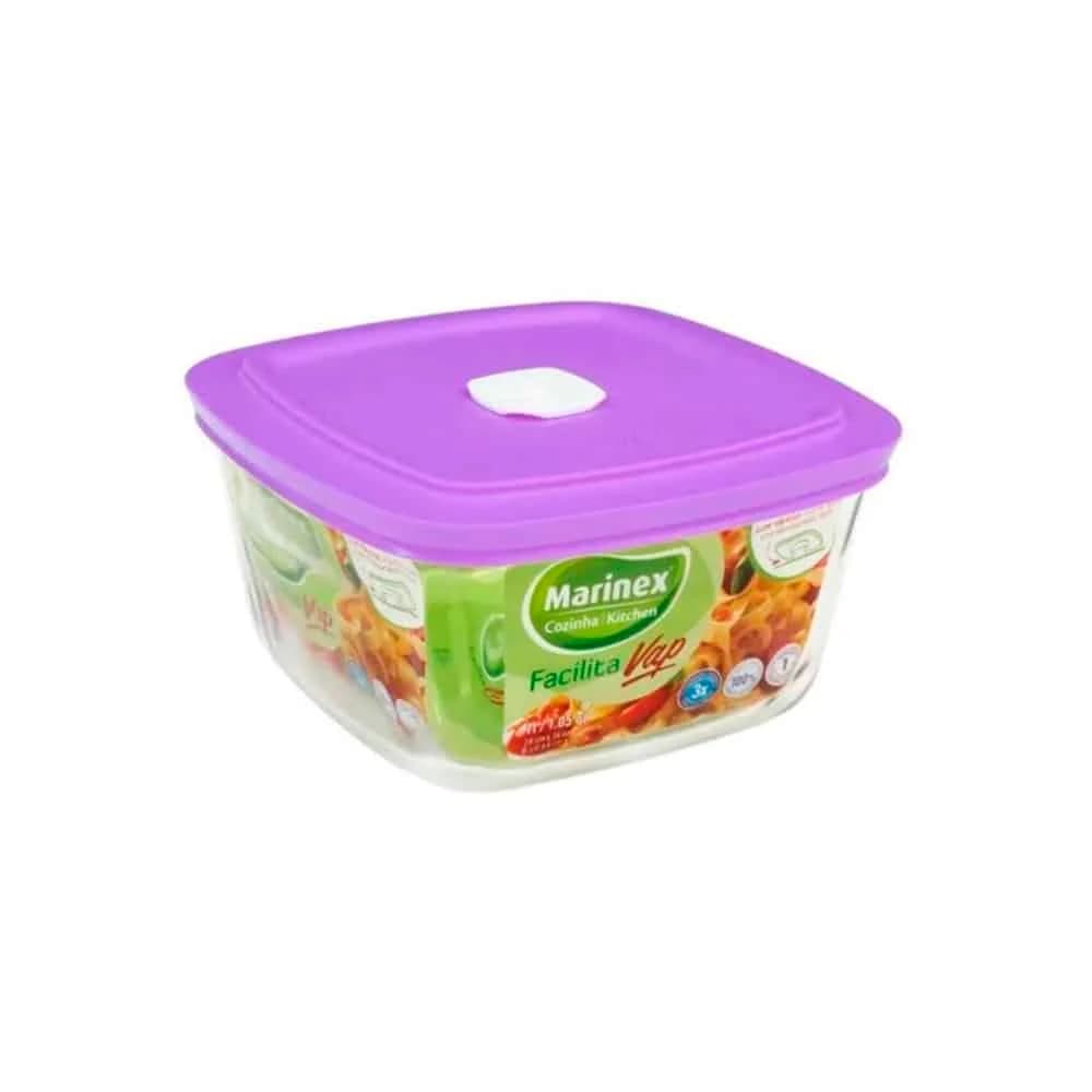 Tupper Vidrio Marinex 1000 Ml Bowl Con Tapa — miniatura 2