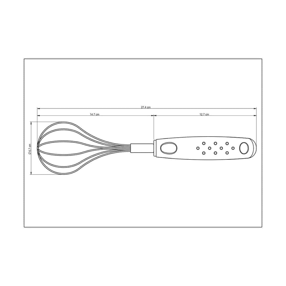 Batidor Manual Cocina Tramontina Azul Utilita — miniatura 2