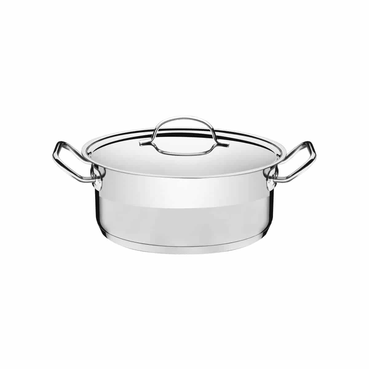 Cacerola baja Tramontina Professional de acero inoxidable triple fondo 20 cm 2.9 L para inducción