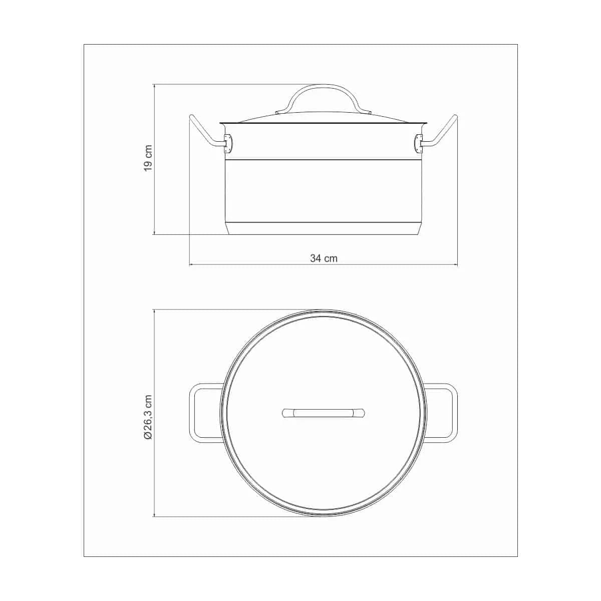 Olla Tramontina Profesional Induccion 6,10 Litros 24 Cm — miniatura 4