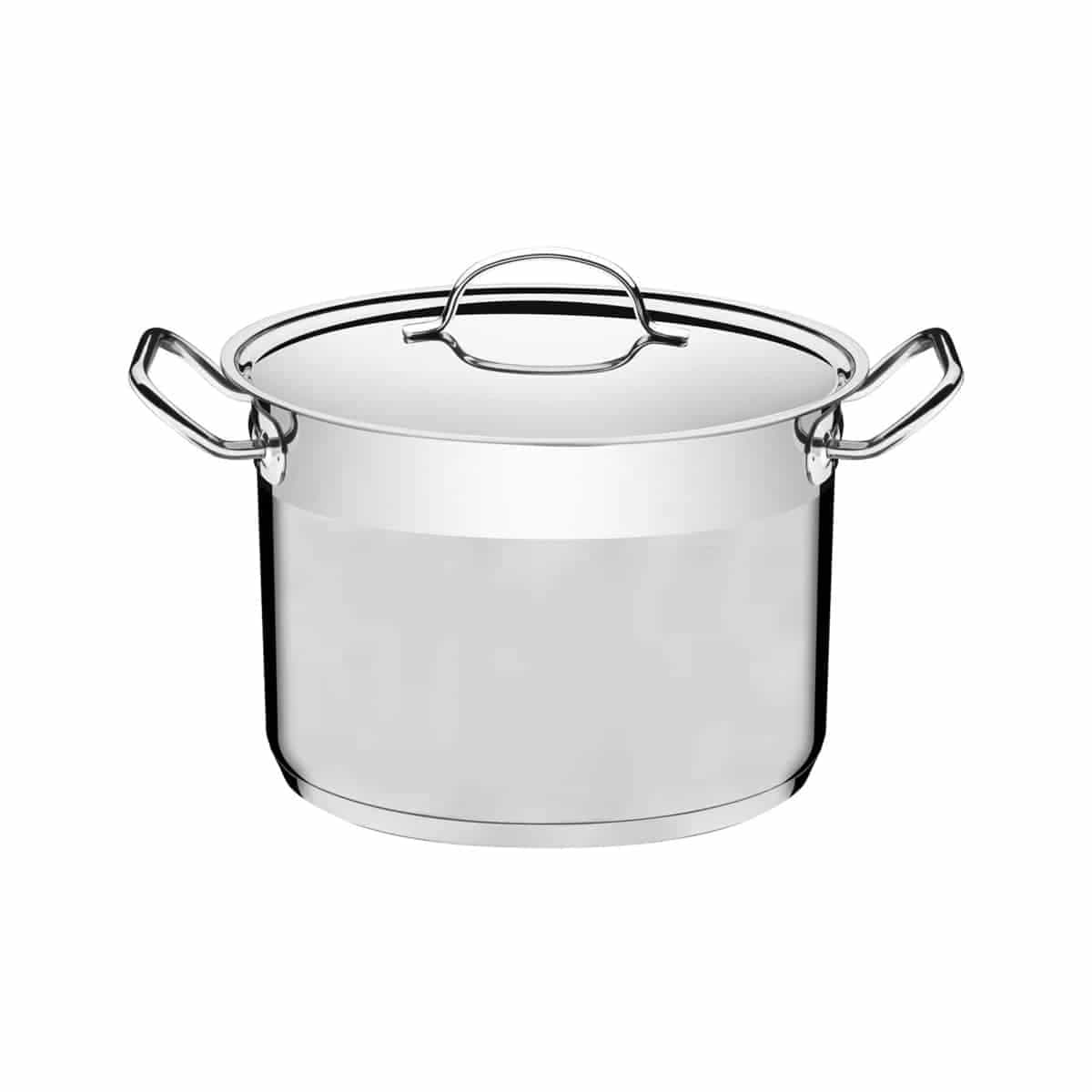 Olla alta Tramontina Professional de acero inoxidable triple fondo 24 cm 7.8 L para inducción
