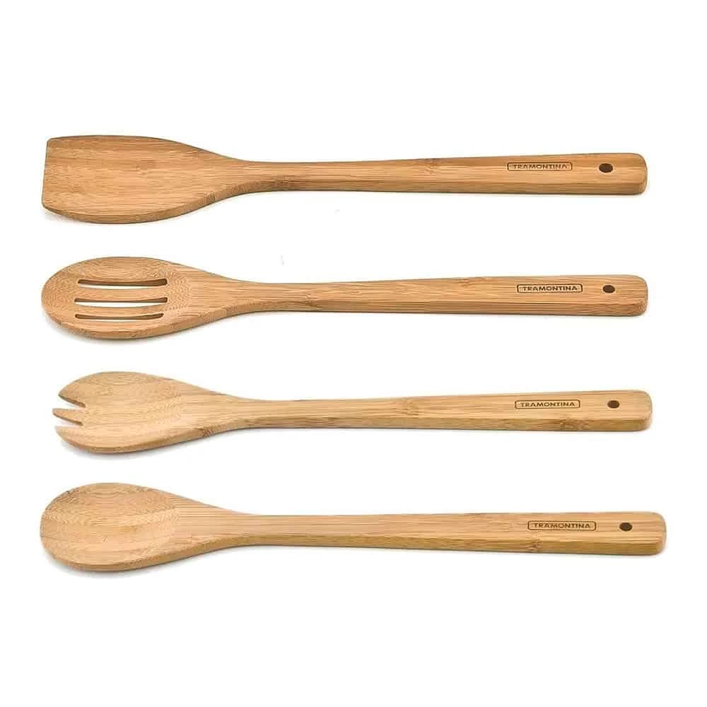 Juego De Menage Tramontina Bambu Utensilios 4 Piezas — imagen 1 de 1