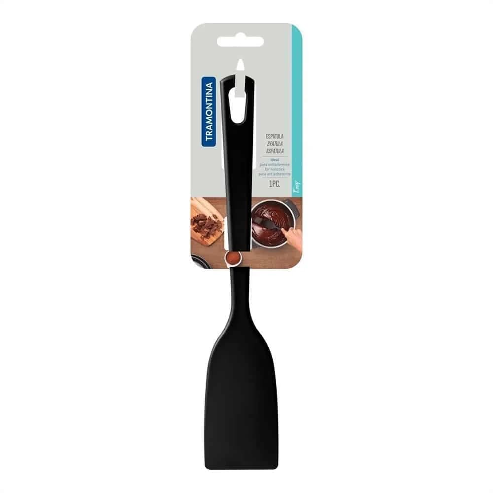 Espatula Recta Tramontina Nylon Negro 29 Cm — imagen 1 de 2