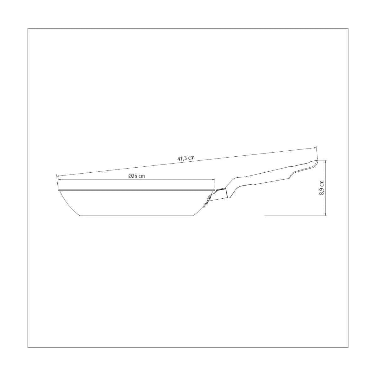 Sarten Antiadherente Tramontina Teflon 24 Cm Loreto — miniatura 3