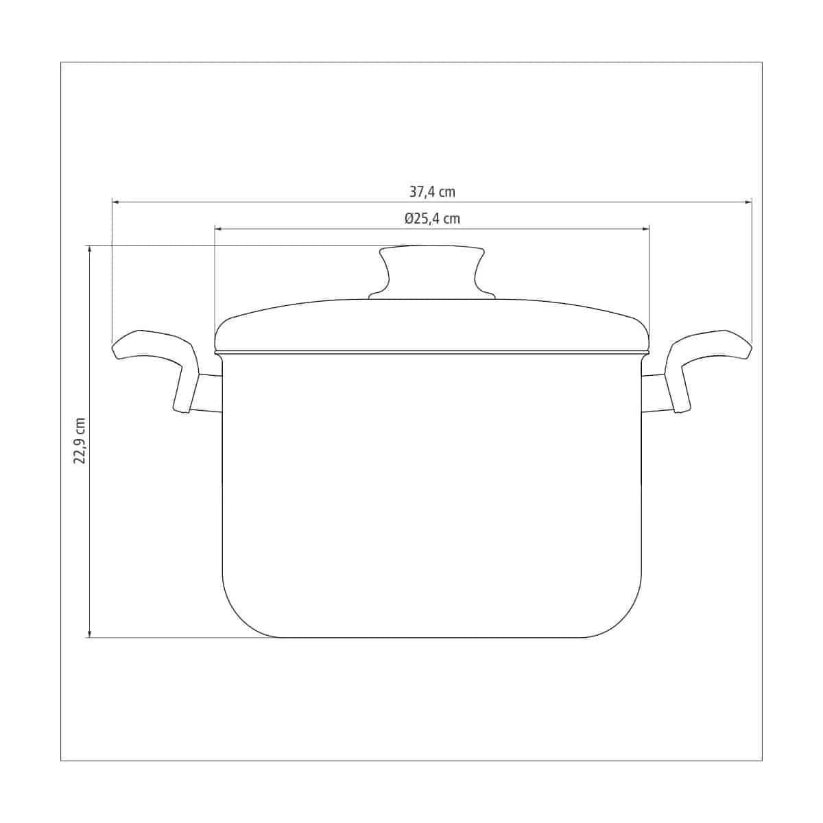 Olla Tramontina Teflon 24 Cm 7,50 Litros Antiadherente Paris — imagen 1 de 4