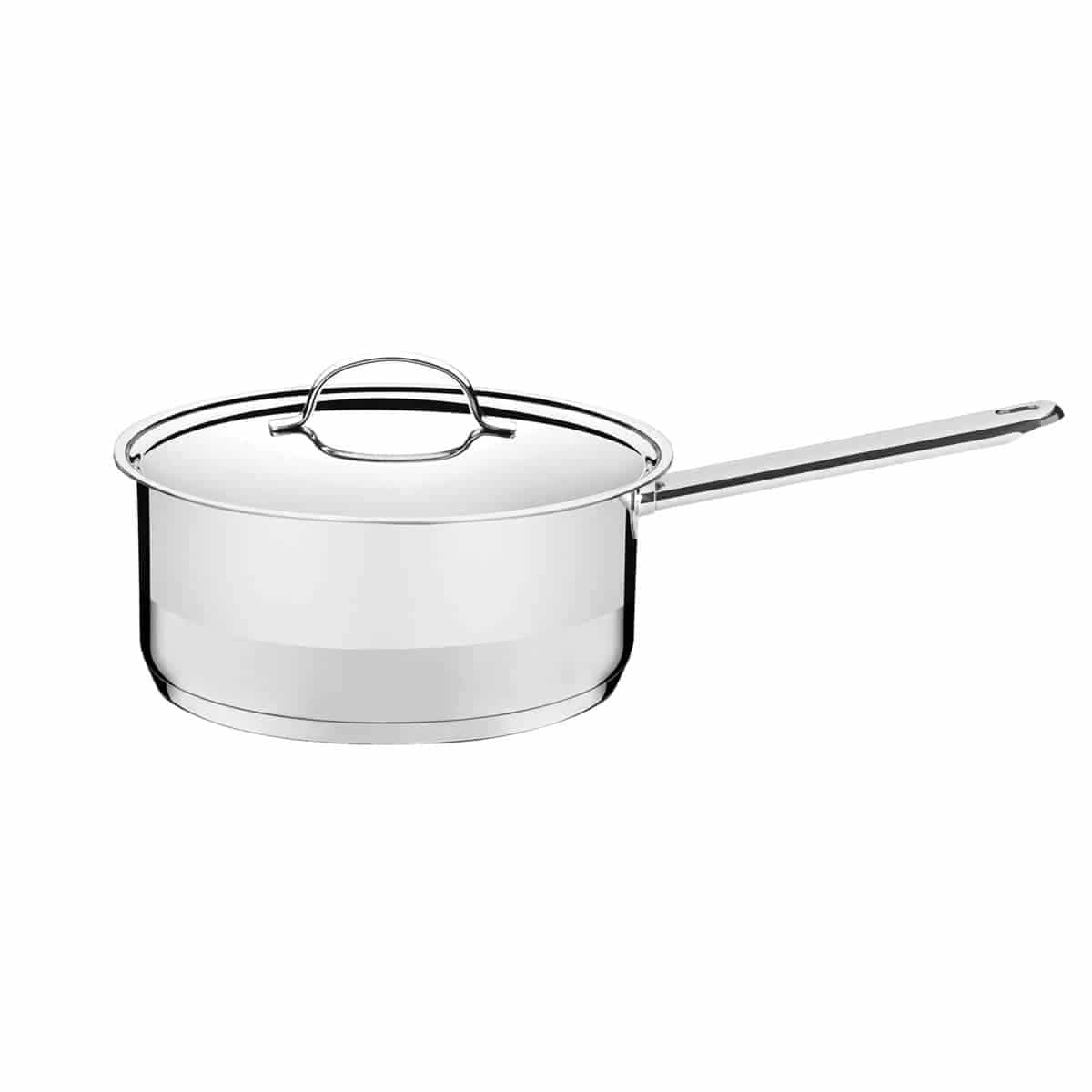 Cacerola con mango Tramontina Professional de acero inoxidable triple fondo 24 cm 4.7 L para inducción