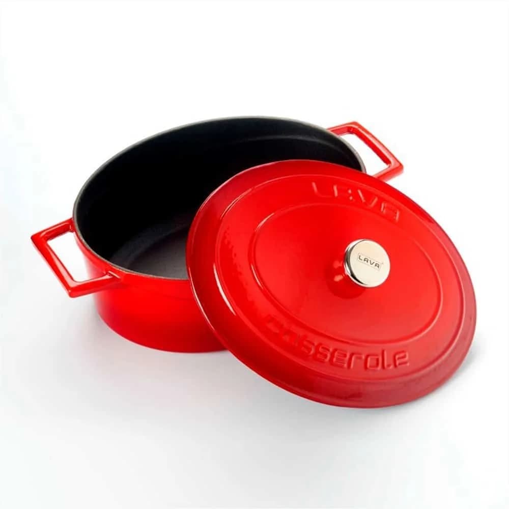 Cacerola Olla Lava Esmaltada Hierro Fundido 27 Cm 4 Litros — miniatura 2