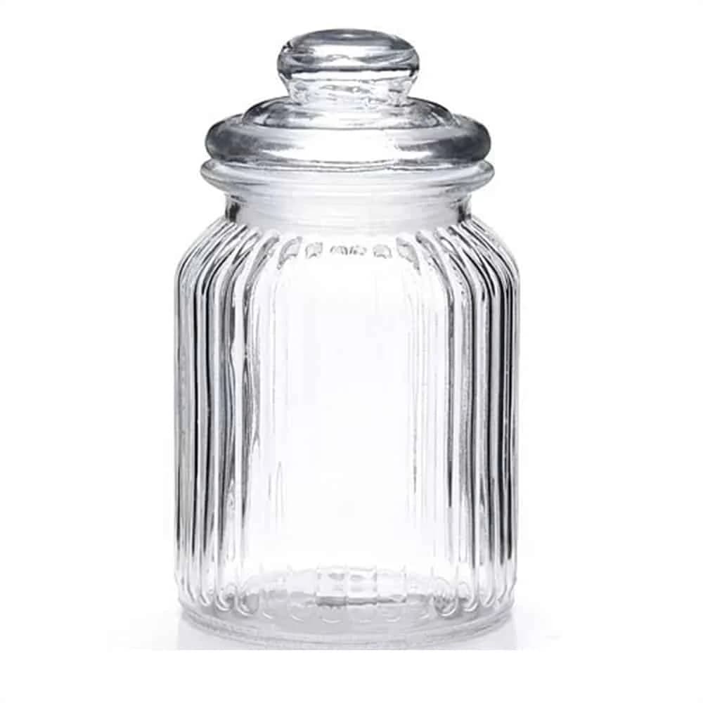 Frasco De Vidrio Tarro Caramelera Hermetico Conserva 1000 Ml — imagen 1 de 2