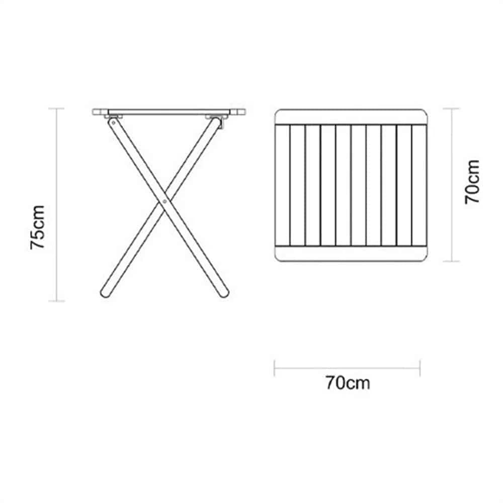 Juego Mueble De Jardin Tramontina Lile 3 Piezas Mesa Silla — miniatura 5
