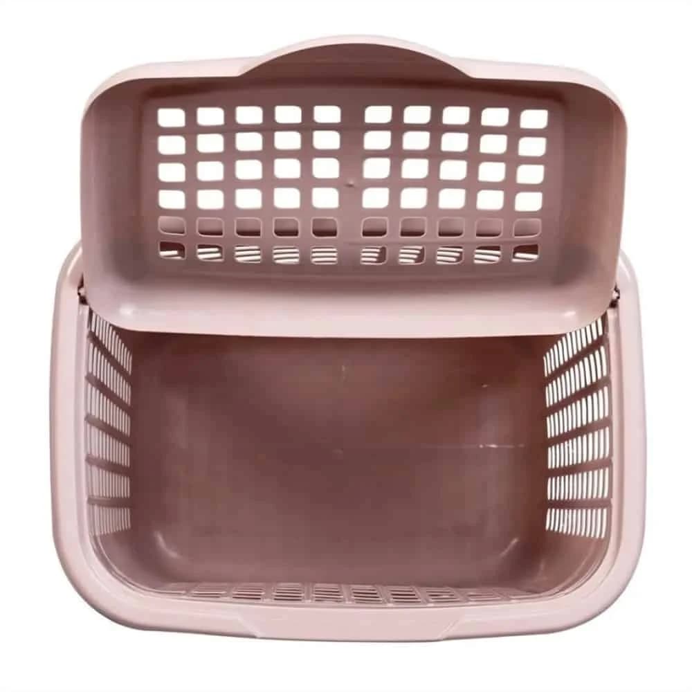 Canasto Cesto Para Ropa Rectangular Con Tapa 30 Litros — miniatura 5