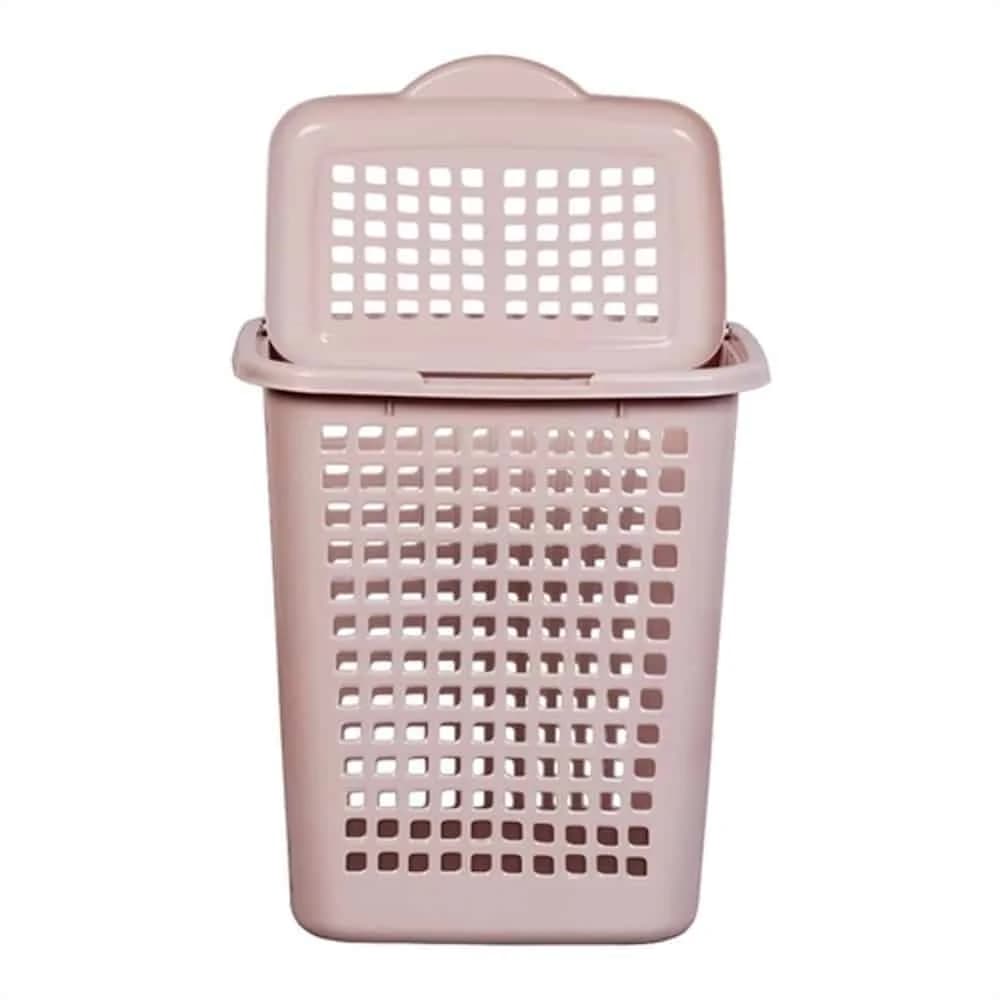 Canasto Cesto Para Ropa Rectangular Con Tapa 30 Litros — miniatura 7