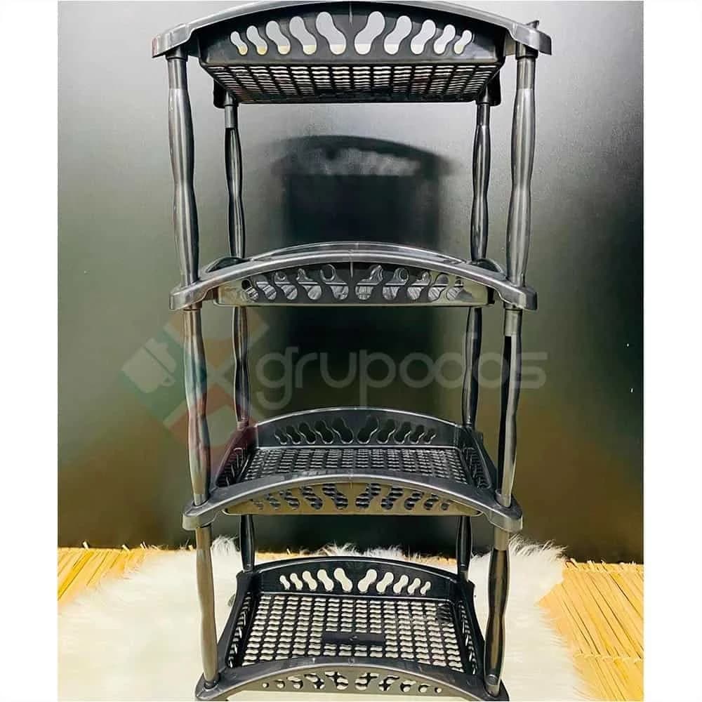 Organizador De Cocina Frutero Bano 4 Estantes Plastico — miniatura 4
