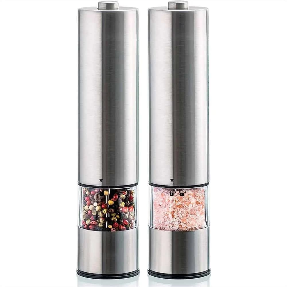 Molinillo Electrico Sal Pimienta Acero Inox Ceramica 2 Uni — imagen 1 de 3