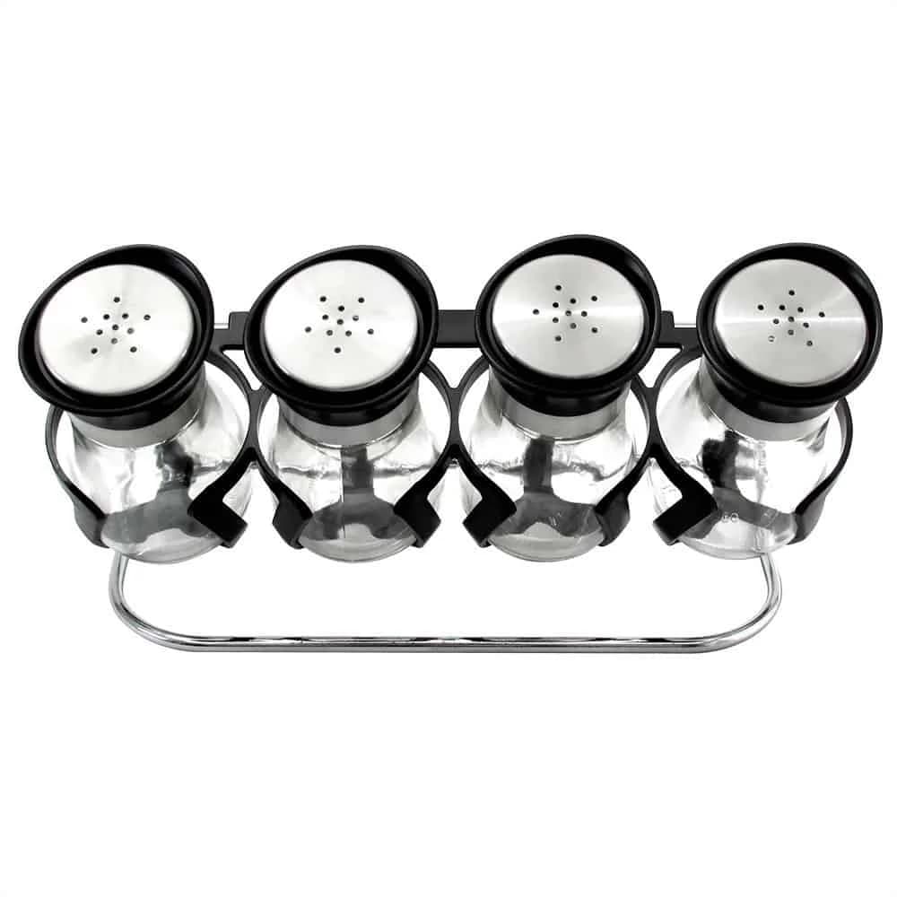 Especiero Con Soporte 4 Frasco Apto Para Colgar Grupo Dos — imagen 1 de 5