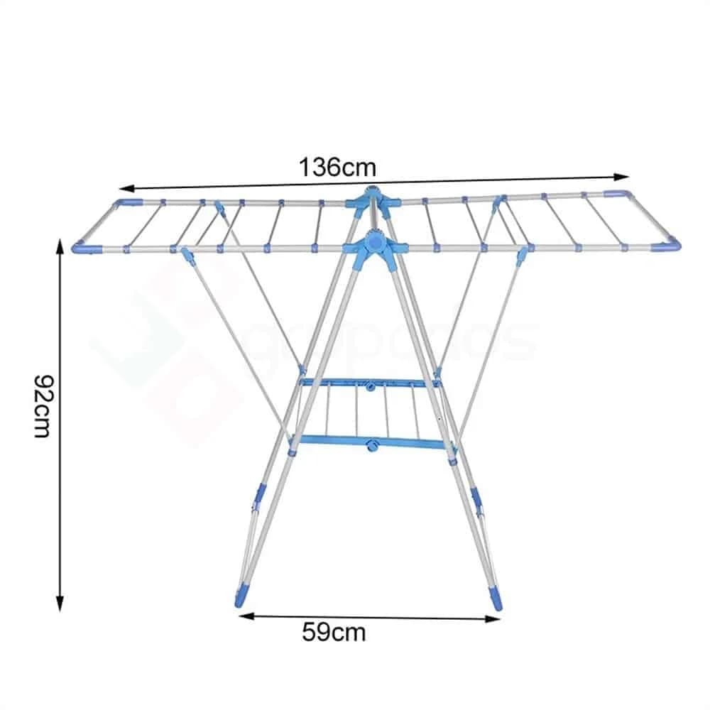 Tendedero Para Ropa De Pie Plegable Tender Acero Inoxidable — miniatura 2