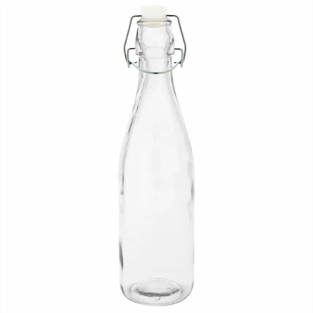 Botella De Vidrio Con Tapa Hermetica 1 Litro Grupo Dos