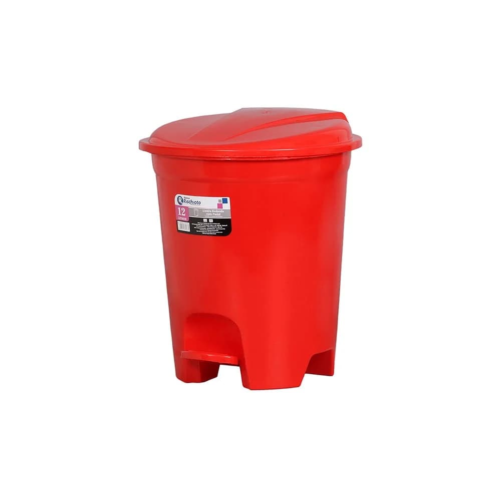 Papelera Con Pedal Basurera Plastico 12 Litros — imagen 1 de 1