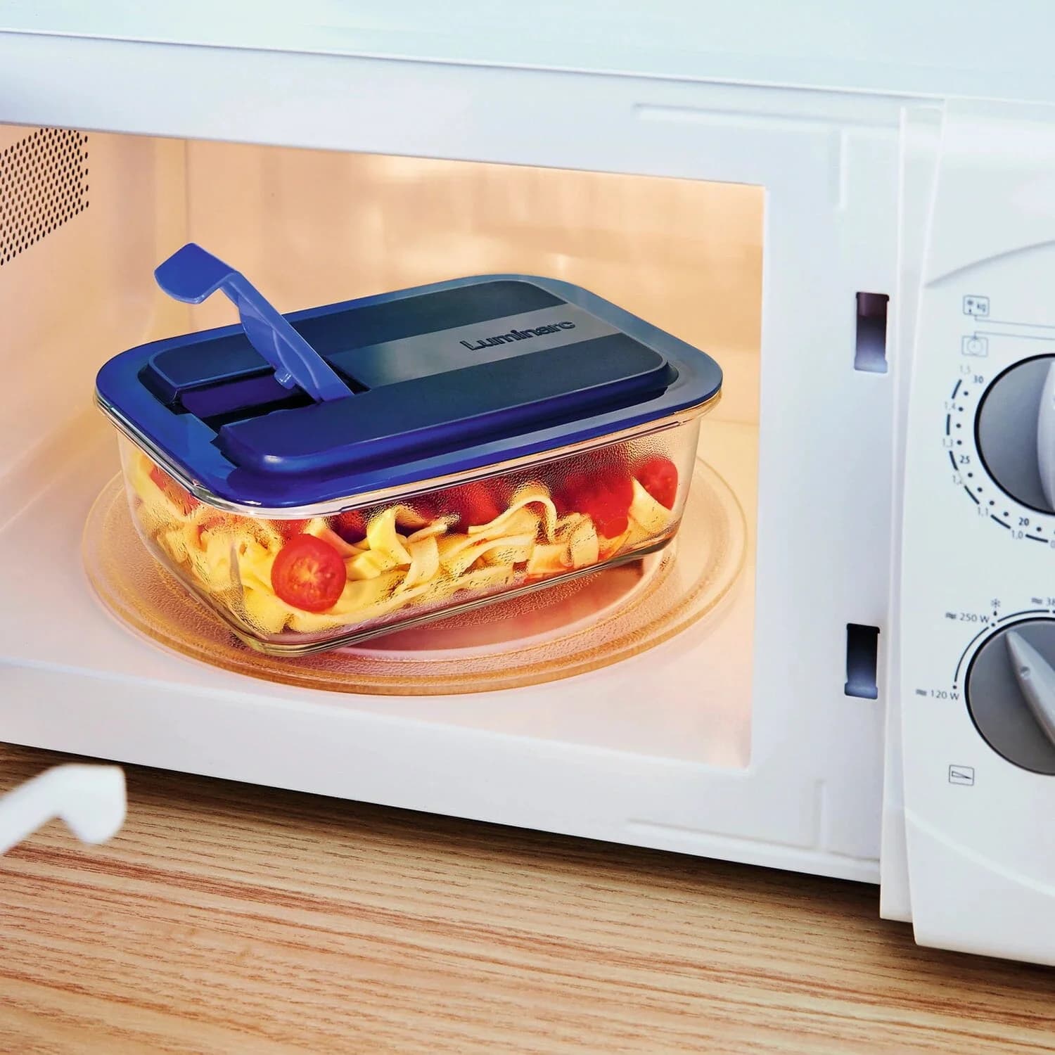 Tupper De Vidrio Hermetico Rectangular Luminarc 1220 Ml — imagen 2 de 2