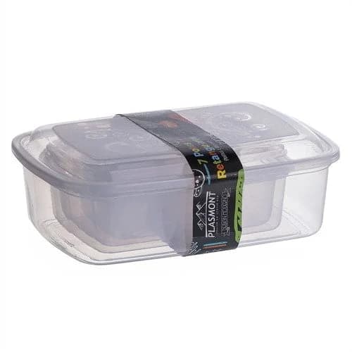 Set Tupper Pote Rectangular 7 Piezas Bpa Free Apto Microo — imagen 1 de 1
