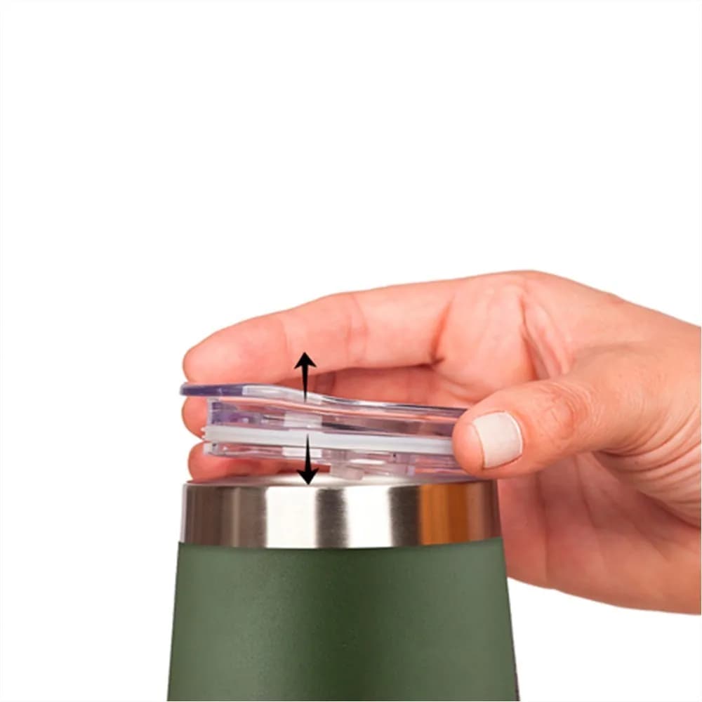 Vaso Mate Termico Con Tapa Acero Inoxidable 350 Ml Grupo Dos — miniatura 5