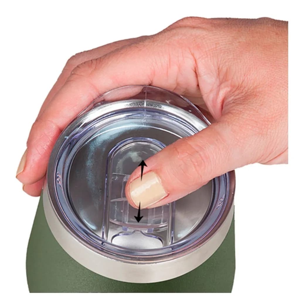 Vaso Mate Termico Con Tapa Acero Inoxidable 350 Ml Grupo Dos — miniatura 6