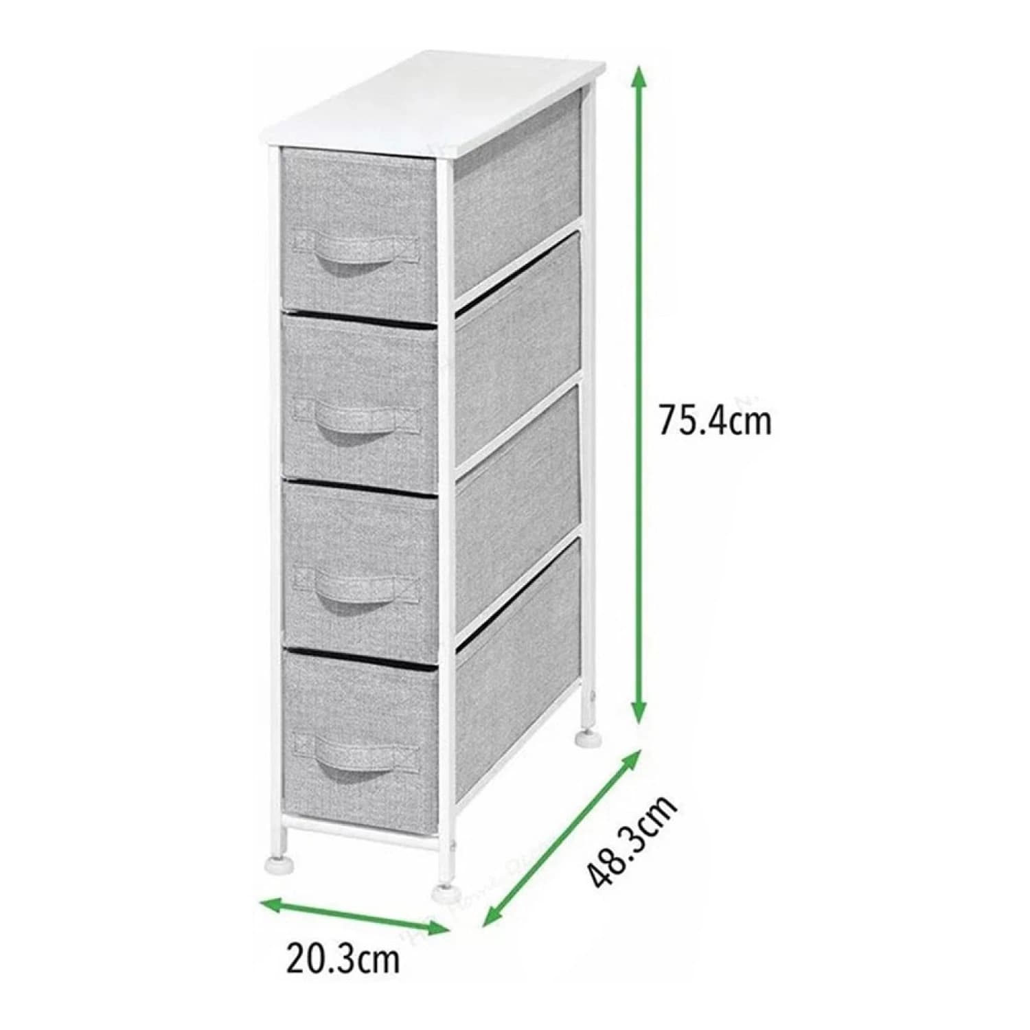 Mueble Organizador Tela Y Acero 4 Cestos Cajones Grupo Dos — miniatura 2