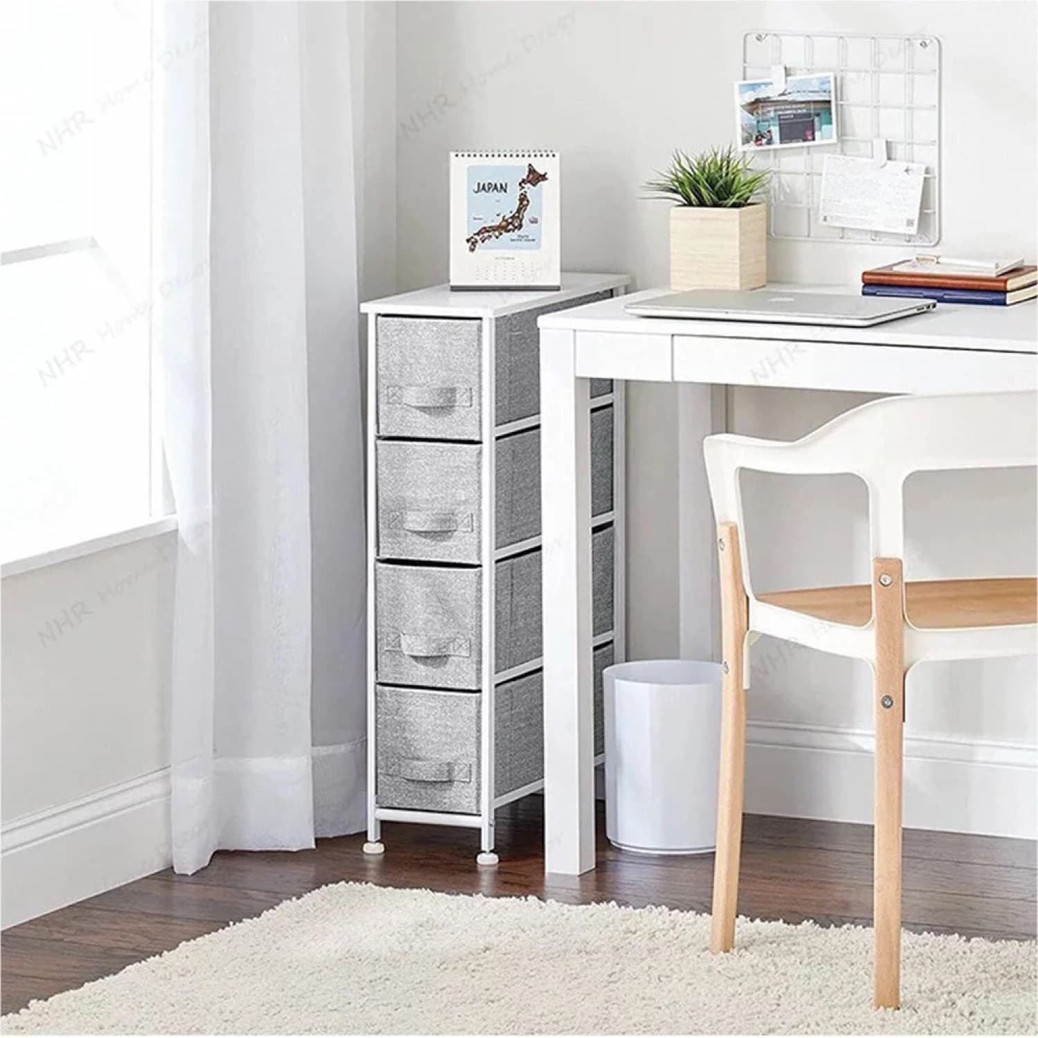 Mueble Organizador Tela Y Acero 4 Cestos Cajones Grupo Dos — miniatura 3