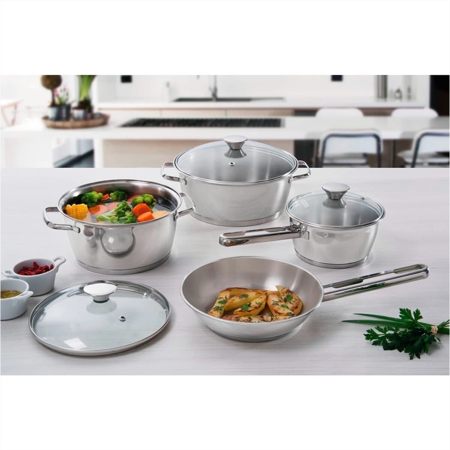 Bateria De Cocina Tramontina Ollas Induccion 4 Pza Allegra — miniatura 5