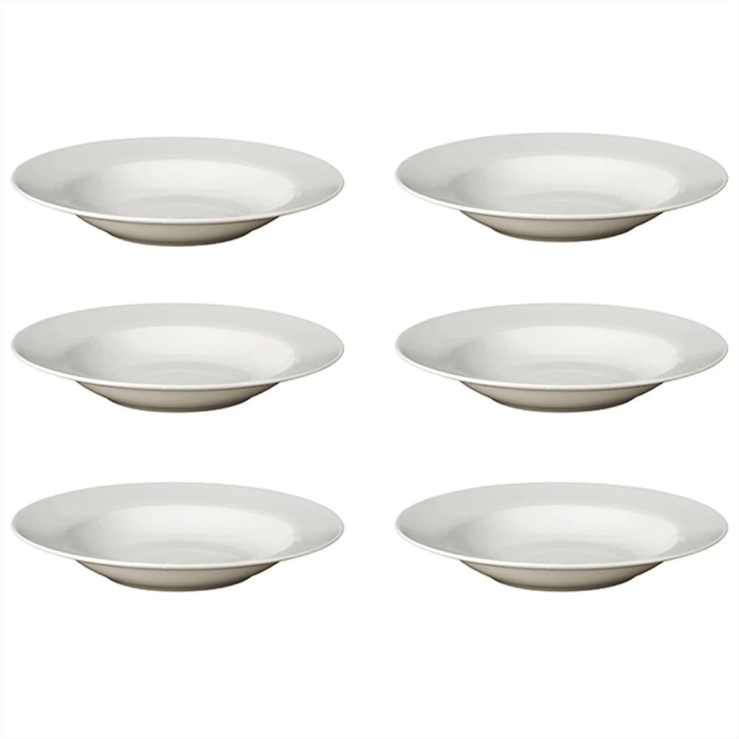 Plato De Mesa Hondo Porcelana 23 Cm Blanco X 6 Uni — imagen 1 de 1