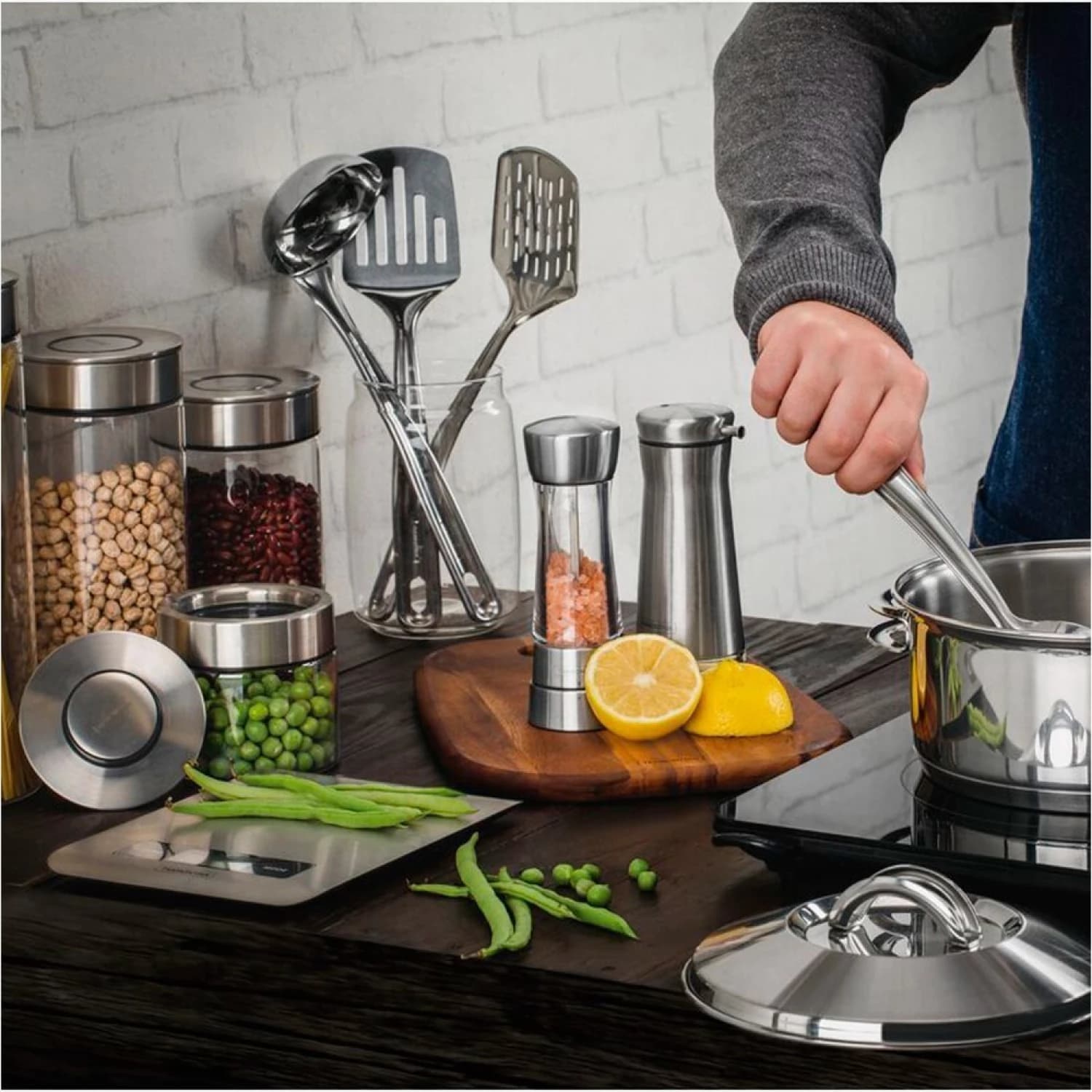 Balanza De Cocina Digital Tramontina 5 Kg Acero Inoxidable — miniatura 5