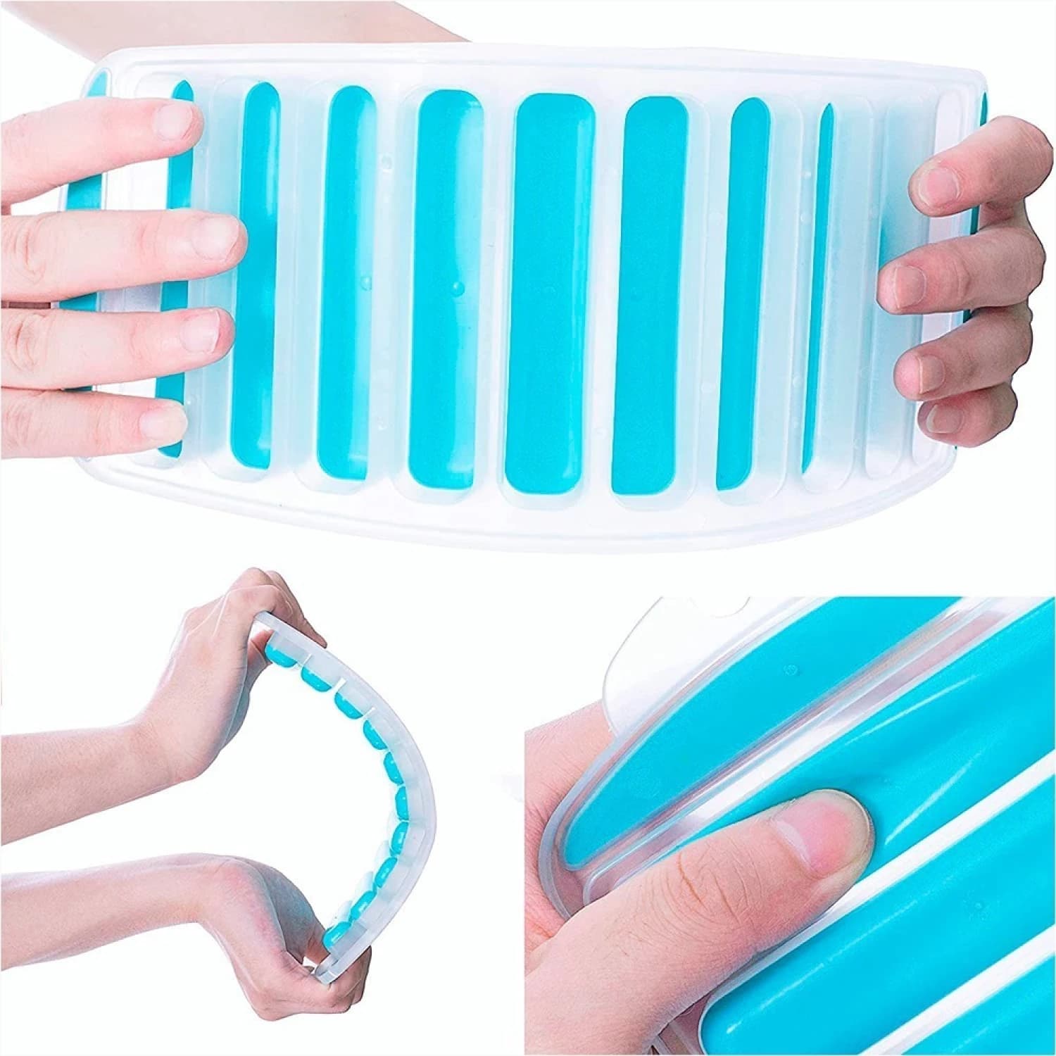 Cubetera Con Fondo De Silicona Hielo Para Botellas Hielera — imagen 4 de 5
