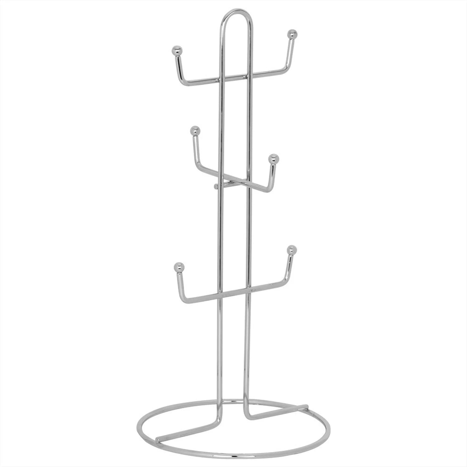 Organizador Soporte Para Tazas Jarros Cafe Acero Cromado — imagen 1 de 2
