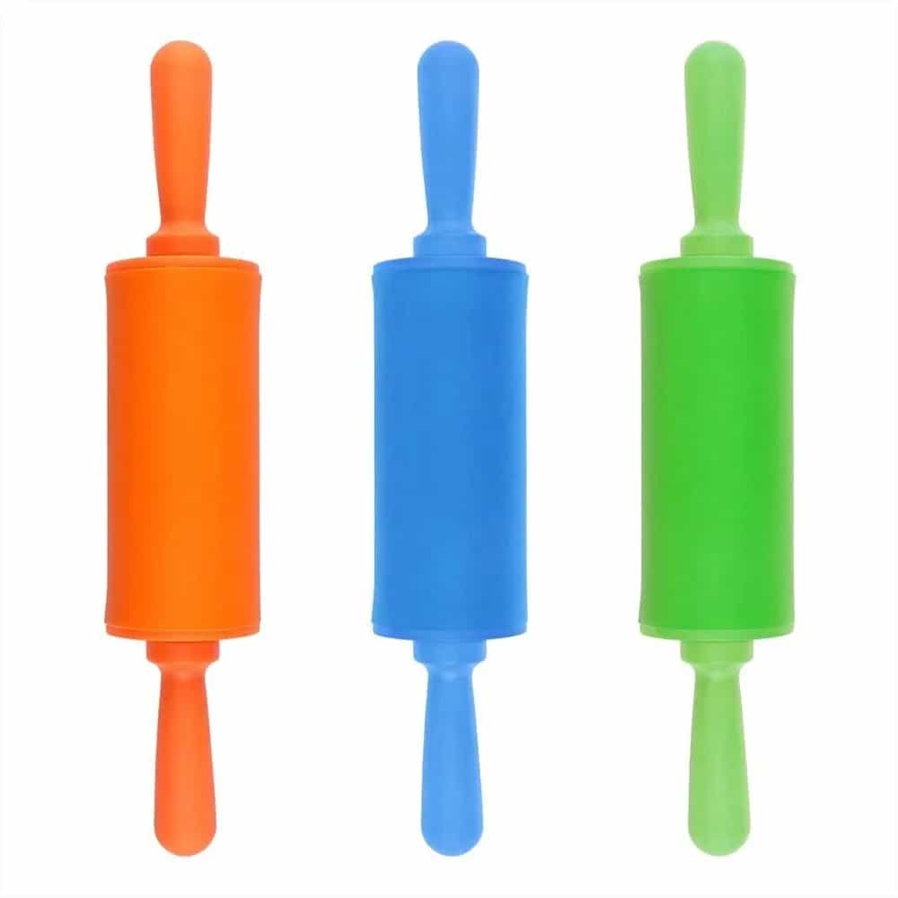 Palo De Amasar Palote Rodillo Plastico 29 Cm Colores