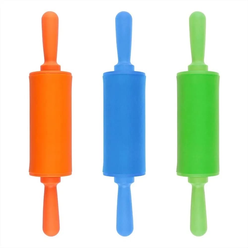 Palo De Amasar Palote Rodillo Plastico 29 Cm Colores — imagen 1 de 3