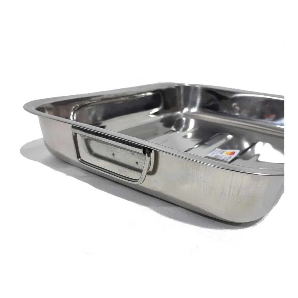Asadera Para Lasagna Acero Inoxidable Lasagnera 40 X 32 Cm — miniatura 2