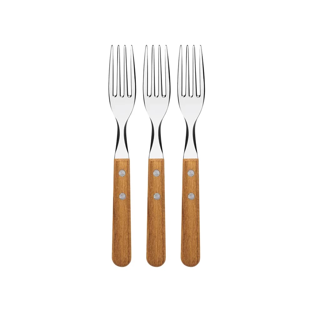 Tenedor Tramontina Mango De Madera Dynamic X3 Unid — imagen 1 de 3