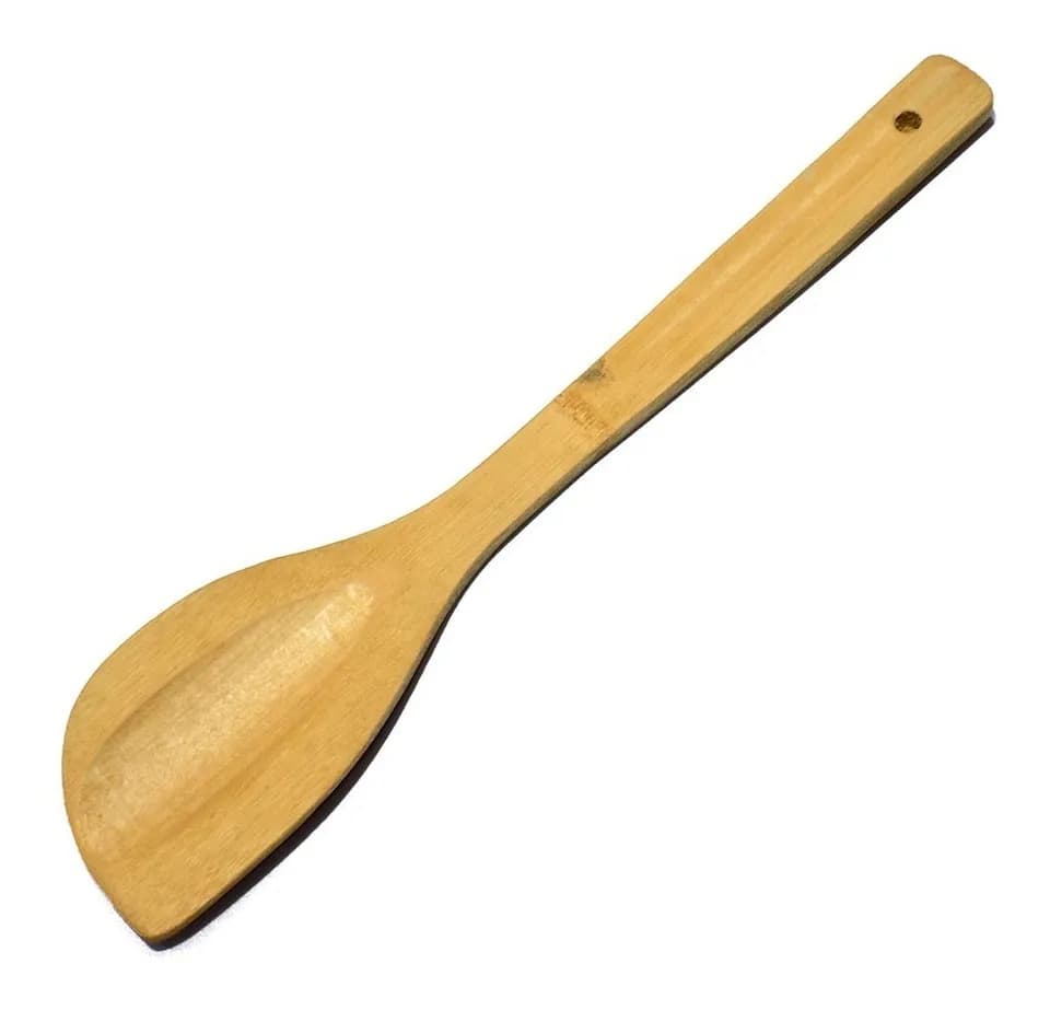 Espatula Cuchara De Bambu Madera 29 Cm — imagen 1 de 1